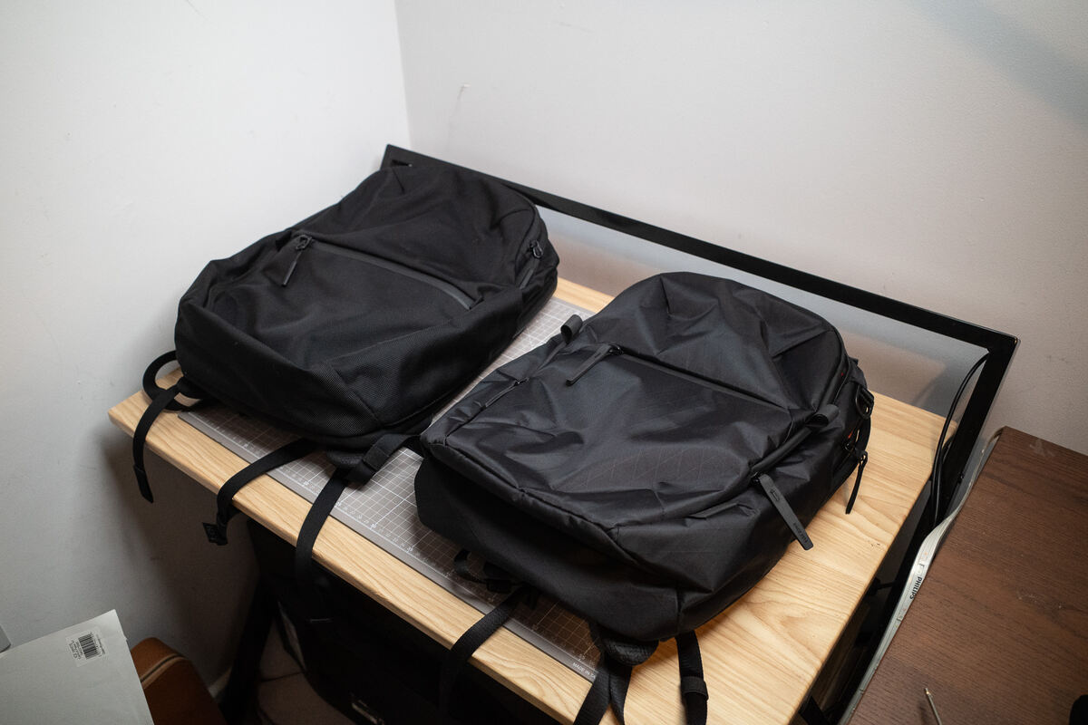 an aer city pack pro and an aer city pack 2